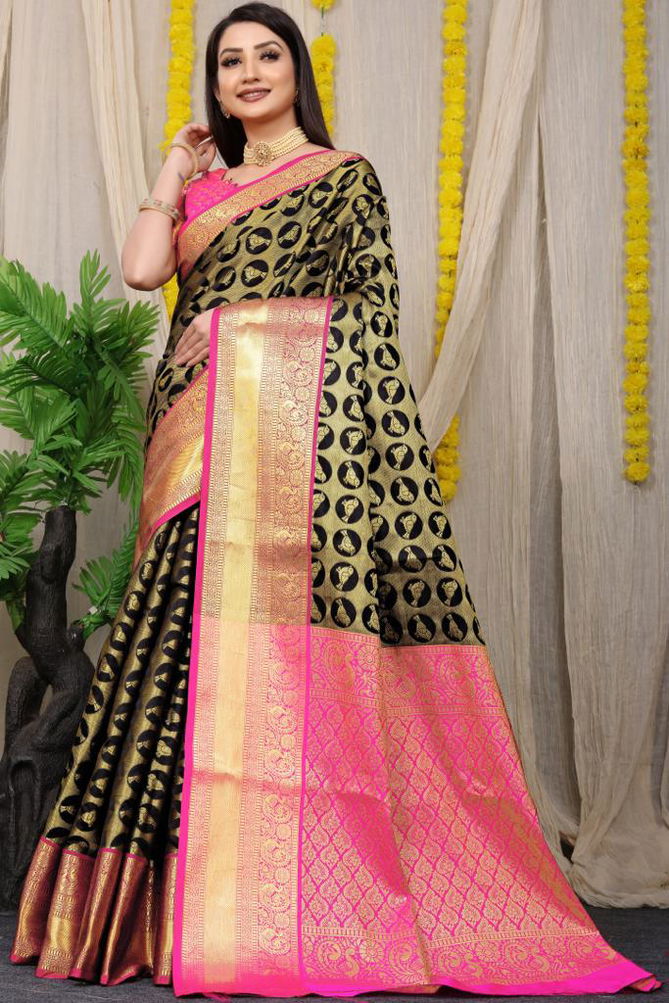 MS Kanan Chidiya By Manzar Kanchipuram Handloom Weaving Silk Sarees Wholesale Price In Surat